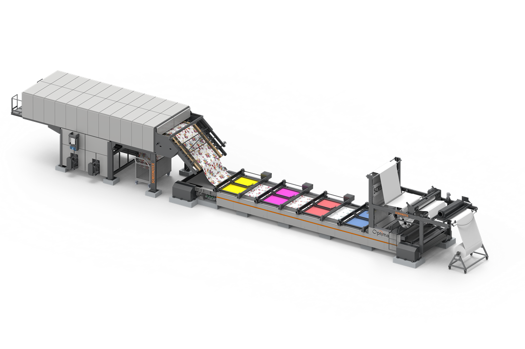 Screenotex Optima automatic flatbed screen printing machine