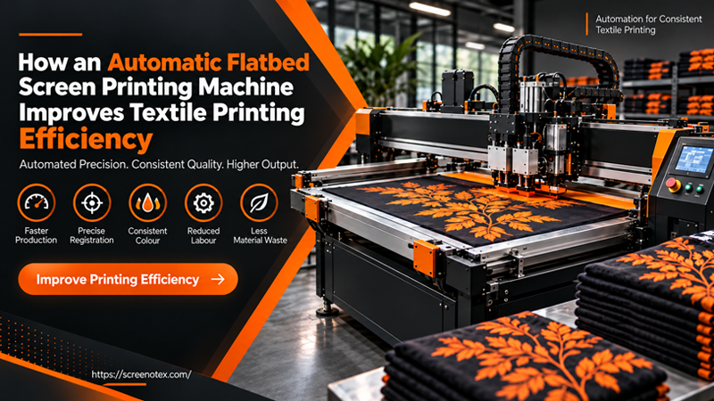Automatic Flatbed Screen Printing for Textile Efficiency
