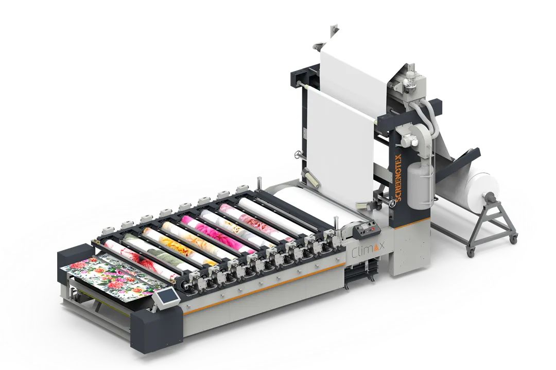 Screenotex Climax 8-colour rotary screen printing machine